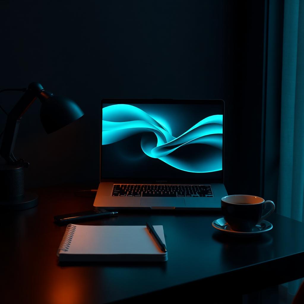 A quiet workspace ready for a consultation call